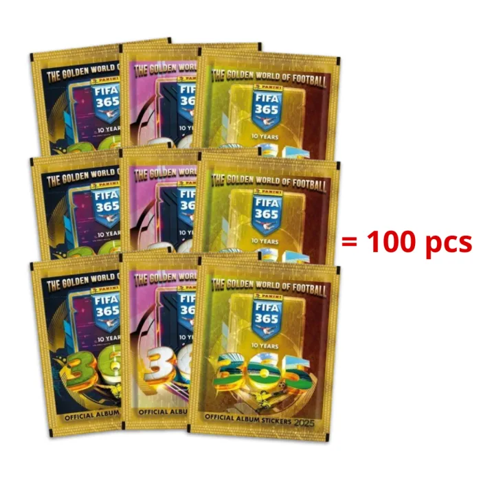 2 Boîte Panini FIFA 365™ 2025 – 100 Pochettes de Stickers – Image 2