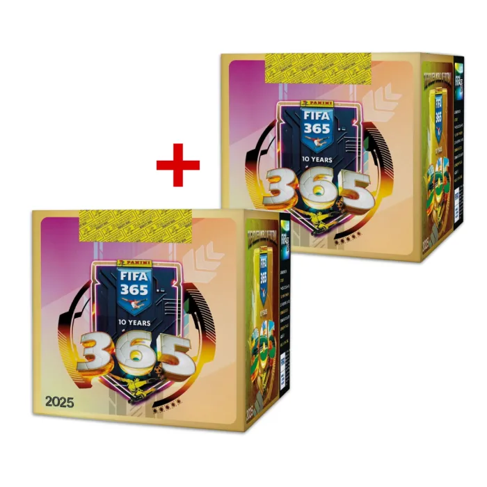 2 Boîte Panini FIFA 365™ 2025 – 100 Pochettes de Stickers