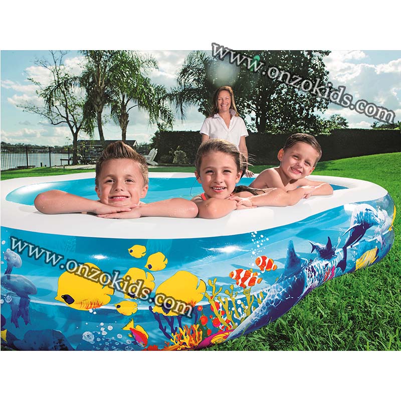 Piscine gonflable poissons 262 cm x 157 cm x 46 cm – Bestway – Image 2
