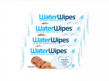 WaterWipes Lingettes Pures à l’eau Pack 4×60