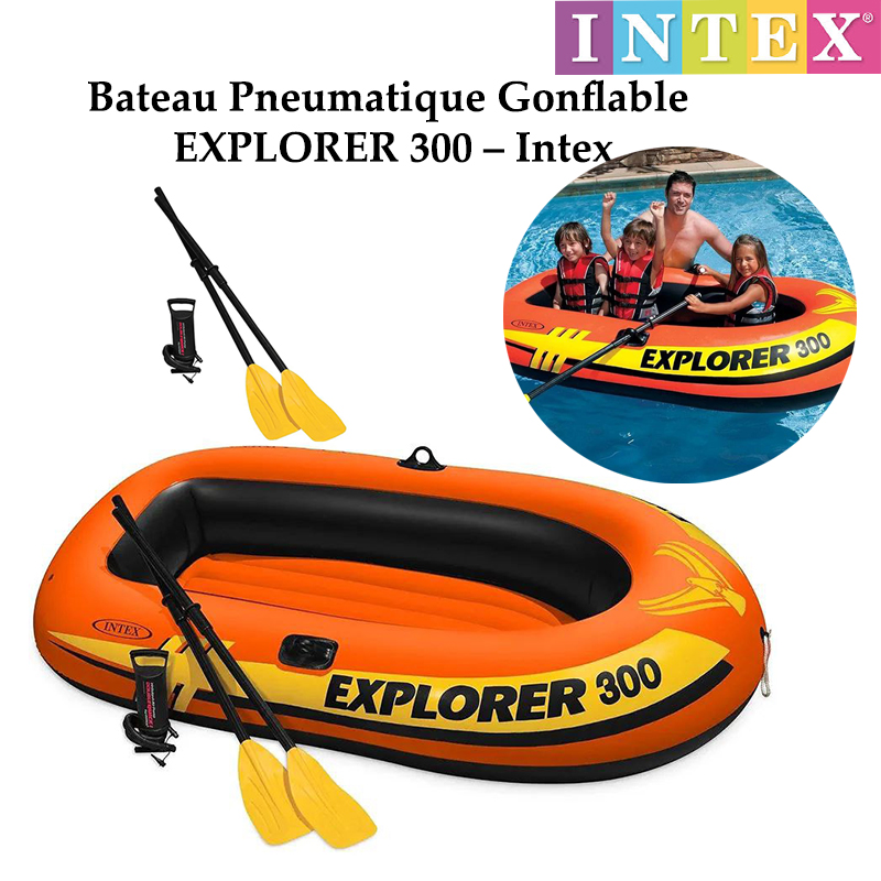 Bateau Pneumatique Gonflable EXPLORER 300 – Intex