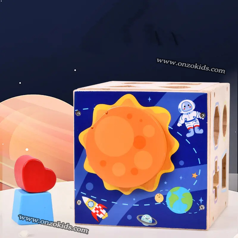 Blocs de construction géométriques assortis pour enfants – Image 4