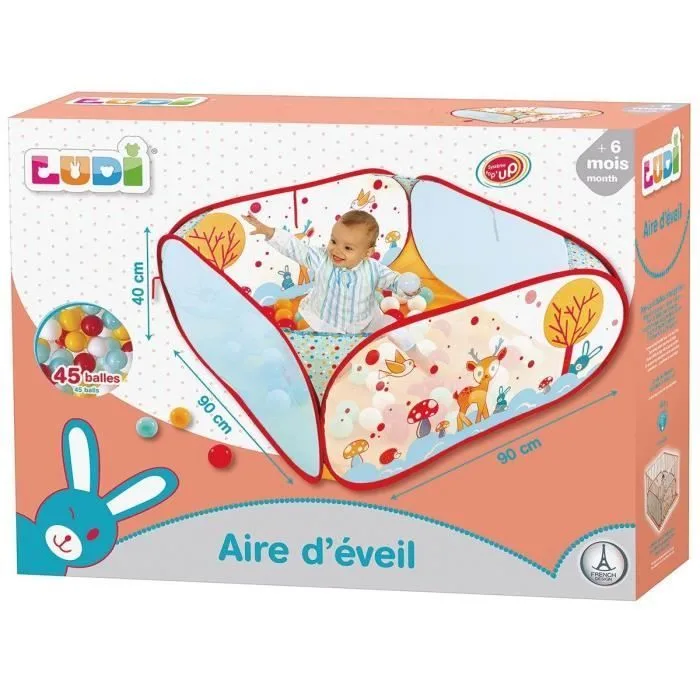 Aire de jeu – LUDI – Lapin – Pop-up et balles – Système pratique – Image 2